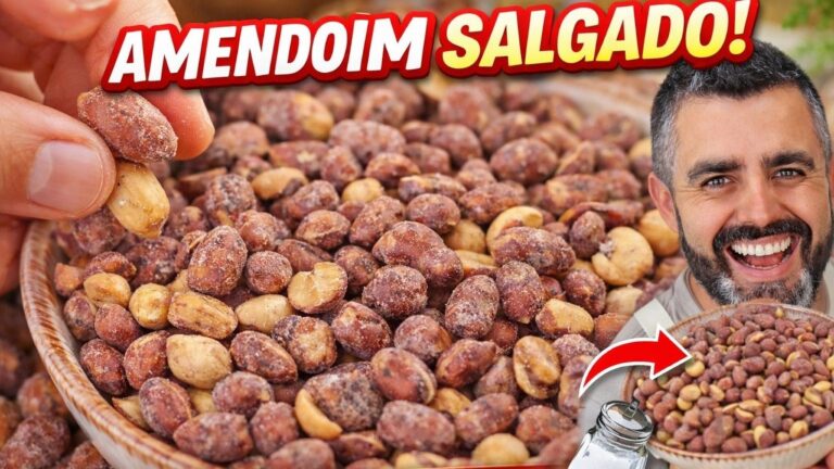 Como Fazer Amendoim Torrado Salgado Crocante e Super Fácil