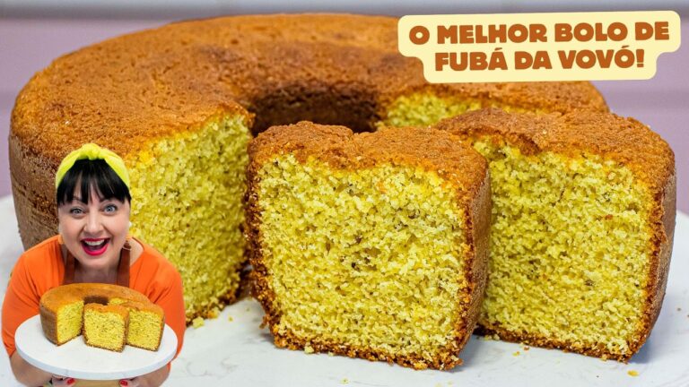 Como Fazer Bolo de Fubá com Erva-Doce da Vovó Fofinho e Tradicional