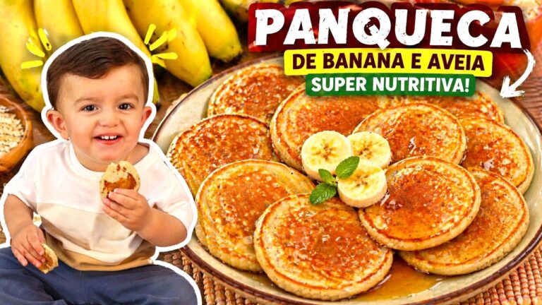 Panqueca de Aveia com Banana Fácil: Lanche Saudável Pronto em Minutos