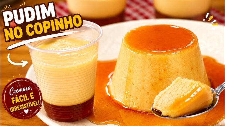 Pudim no Copinho Sem Forno e Sem Fogão: Receita Rápida e Cremosa em Minutos