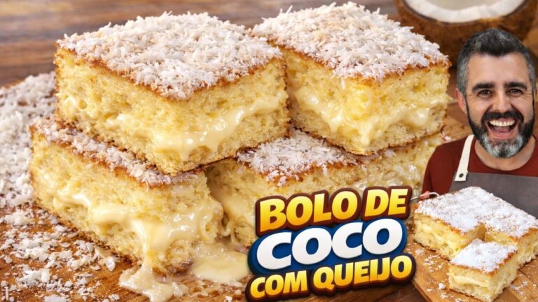 Como Fazer Bolo de Coco Cremoso, Fofinho e Irresistível
