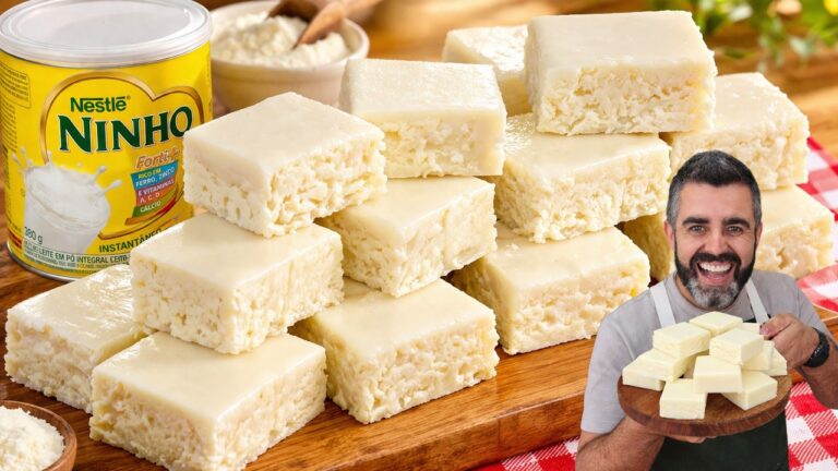 Como Fazer Doce de Leite de Corte com Leite Ninho Super Fácil, Macio e Delicioso