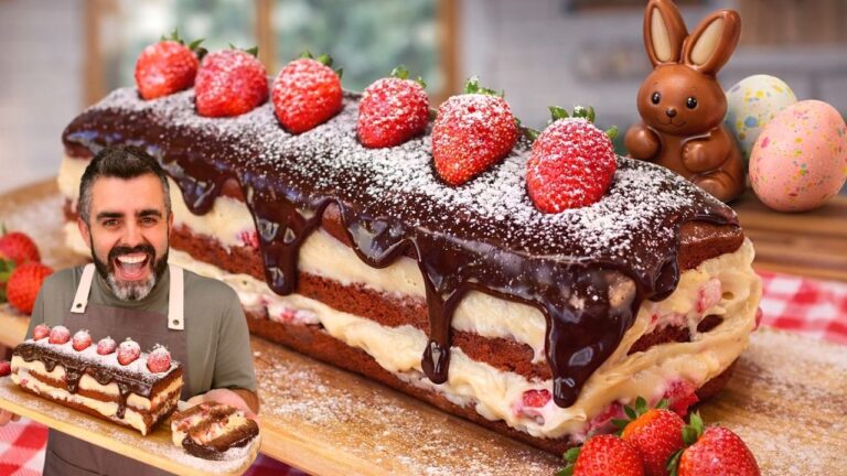 Bolo de Morango com Brigadeiro e Creme de Leite Ninho: Sobremesa de Páscoa que Rende Muito