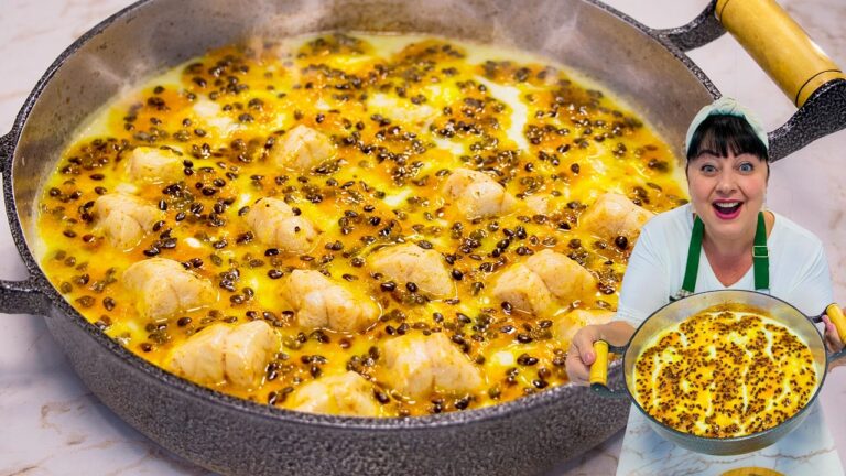 Filé de Tilápia ao Molho Branco com Maracujá: Receita Cremosa e Fácil para o Almoço